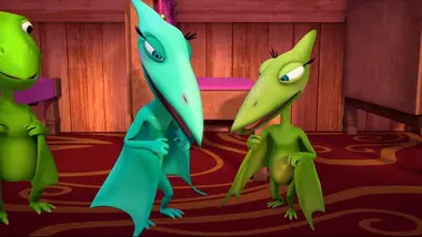 Partie de jeu dans le Dino Train