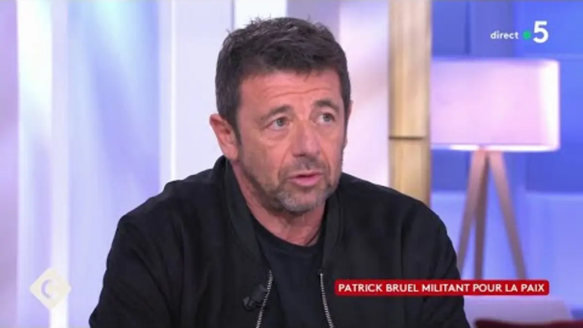 replay de Patrick Bruel militant pour la paix - C à Vous - 16/11/2023