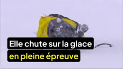 Pékin express : Elle chute sur la glace en pleine épreuve