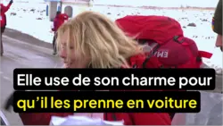 Pékin express : Nathalie use de son charme pour qu’il les prenne en voiture