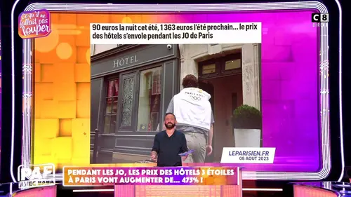 replay de Pendant les JO, les prix des hôtels 3 étoiles à Paris vont augmenter de 475% !