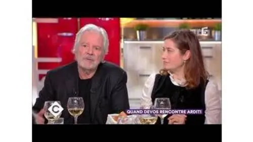 replay de Pierre Arditi et Emmanuelle Devos au dîner - C à Vous - 22/01/2018
