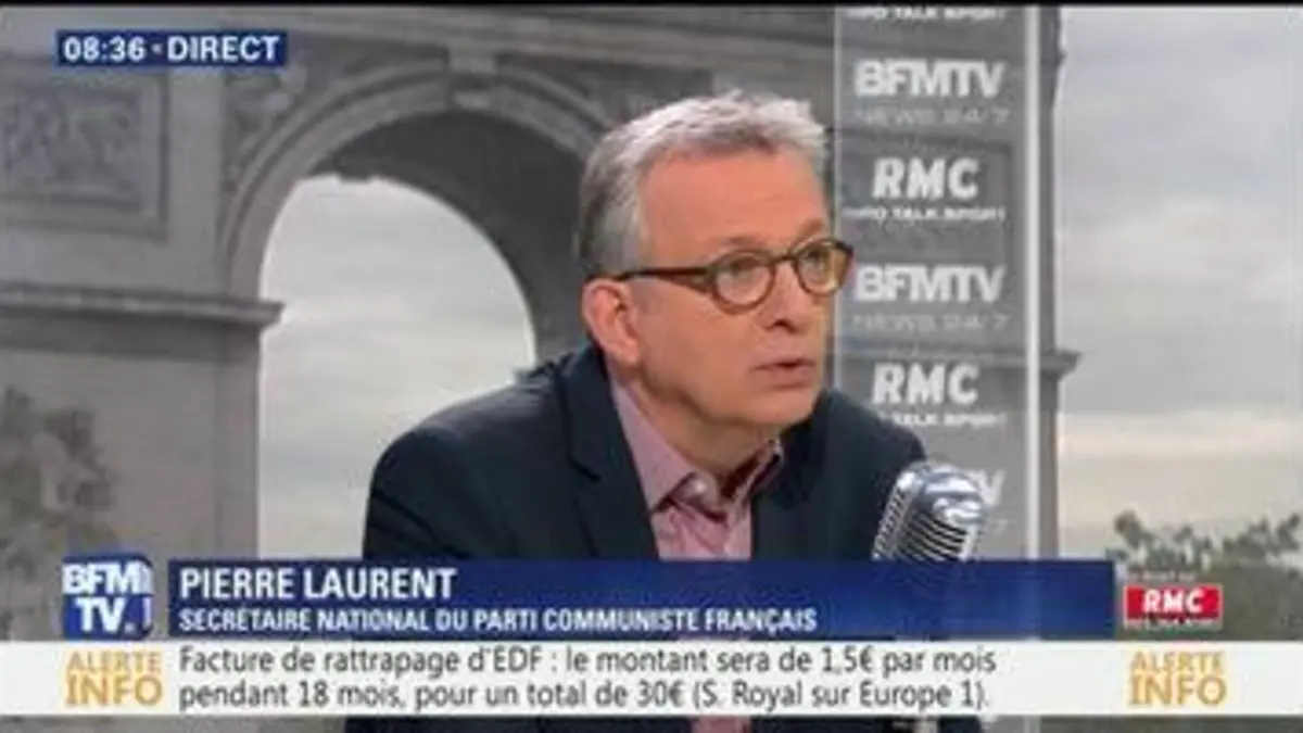 replay de Pierre Laurent face à Jean-Jacques Bourdin en direct