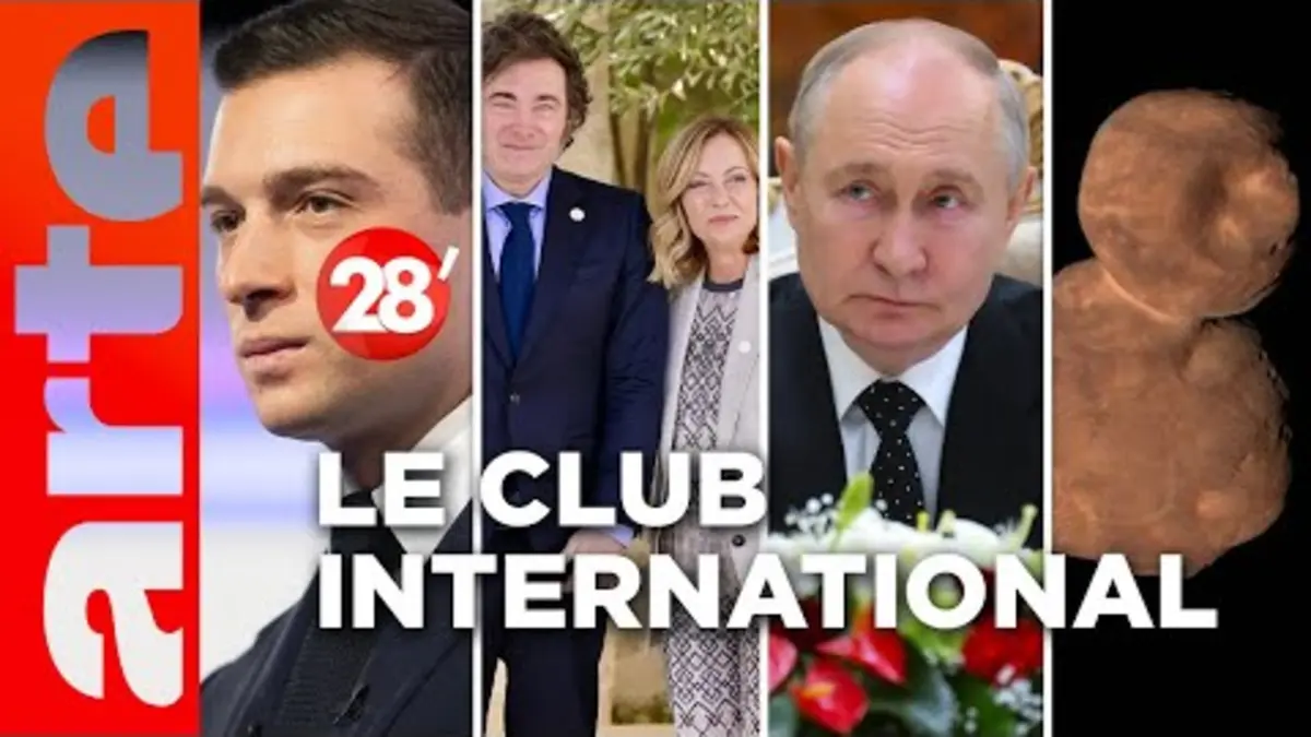 replay de Politique étrangère du RN, populisme, Arrokoth… | Le Club International - 28 minutes - ARTE