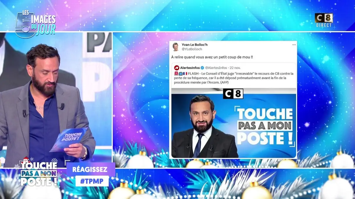 replay de Possible fin de C8 : Yvan Le Bolloch se réjouit de la non-décision du conseil d'État