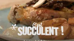 Poulet rôti, frites maison et mayonnaise à l'ail