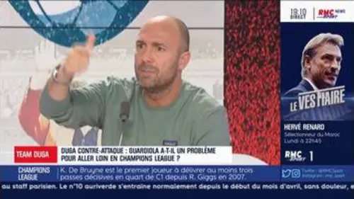 replay de Pour Christophe Dugarry, Manchester City "ne progresse pas"