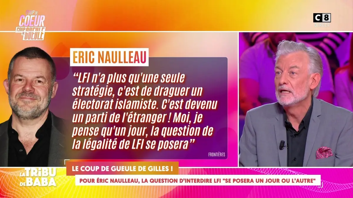replay de Pour Eric Naulleau, la question d’interdire LFI "se posera un jour ou l’autre"