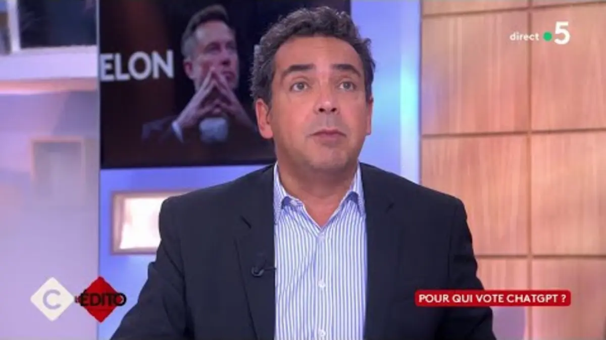 replay de Pour qui vote ChatGPT ? - L’Édito - C à vous - 21/11/2023