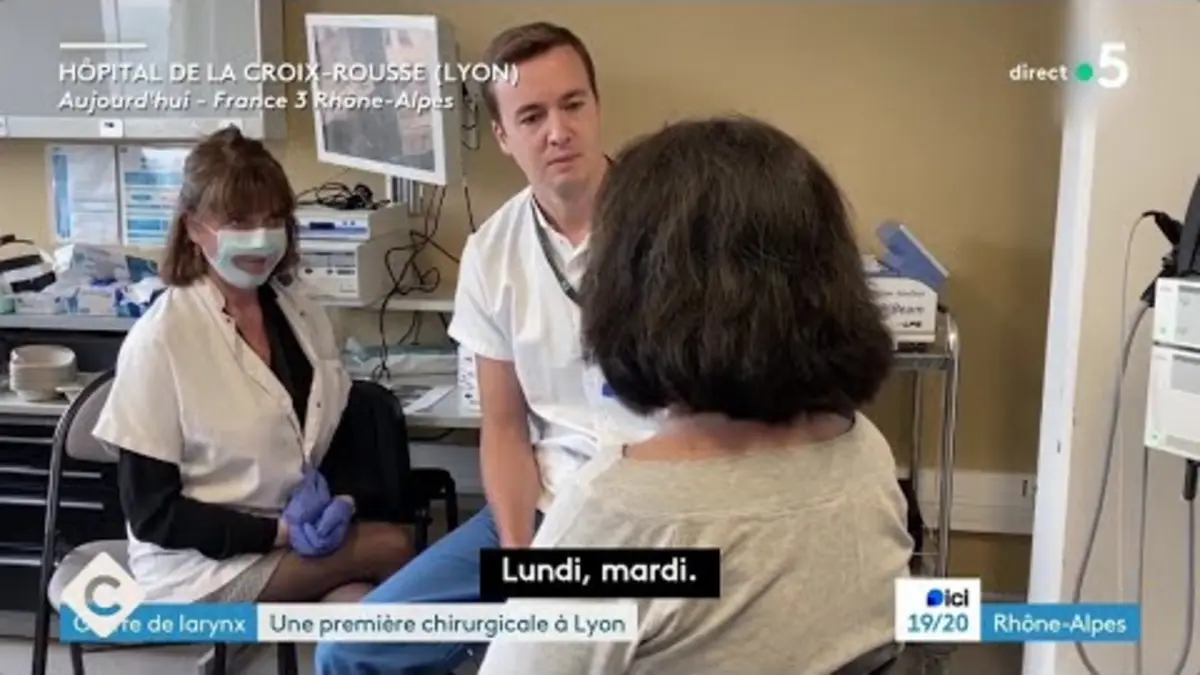 replay de Première Française greffée du larynx, elle retrouve la parole - La Story - C à Vous - 21/11/2023