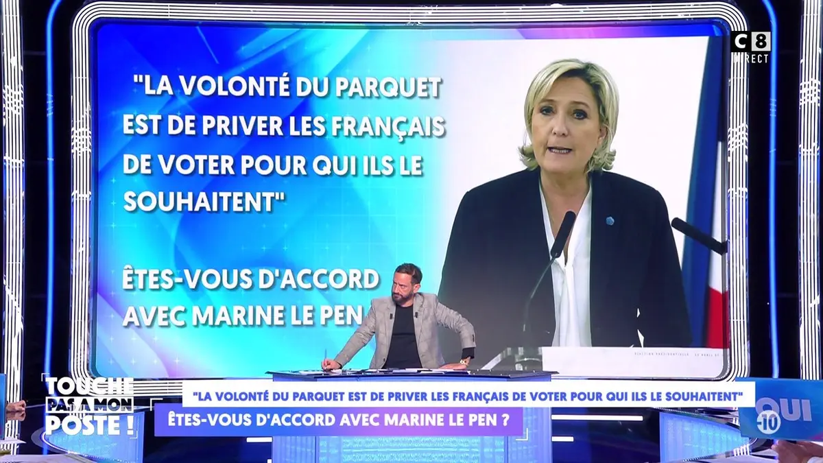 replay de Procès du rassemblement national : le parquet requiert l'inéligibilité de Marine Le Pen
