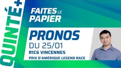 PRONOSTICS DU PRIX D'AMÉRIQUE, QUINTÉ+ DU 25 JANVIER : GO ON BOY PEUT DÉCROCHER LE GRAAL