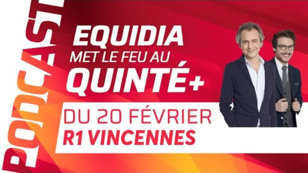 replay de PRONOSTICS EQUIDIA MET LE FEU AU QUINTÉ DU 20 FÉVRIER À PARIS-VINCENNES.