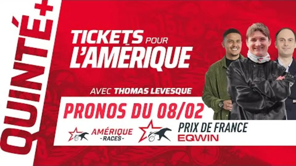 replay de PRONOSTICS QUINTÉ+ DIMANCHE 8 FÉVRIER | Thomas Levesque fait le papier du Prix de France Eqwin 2026