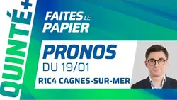 PRONOSTICS QUINTÉ+ DU 19 JANVIER À CAGNES : FELIX AUX ORMES DANS SON JARDIN