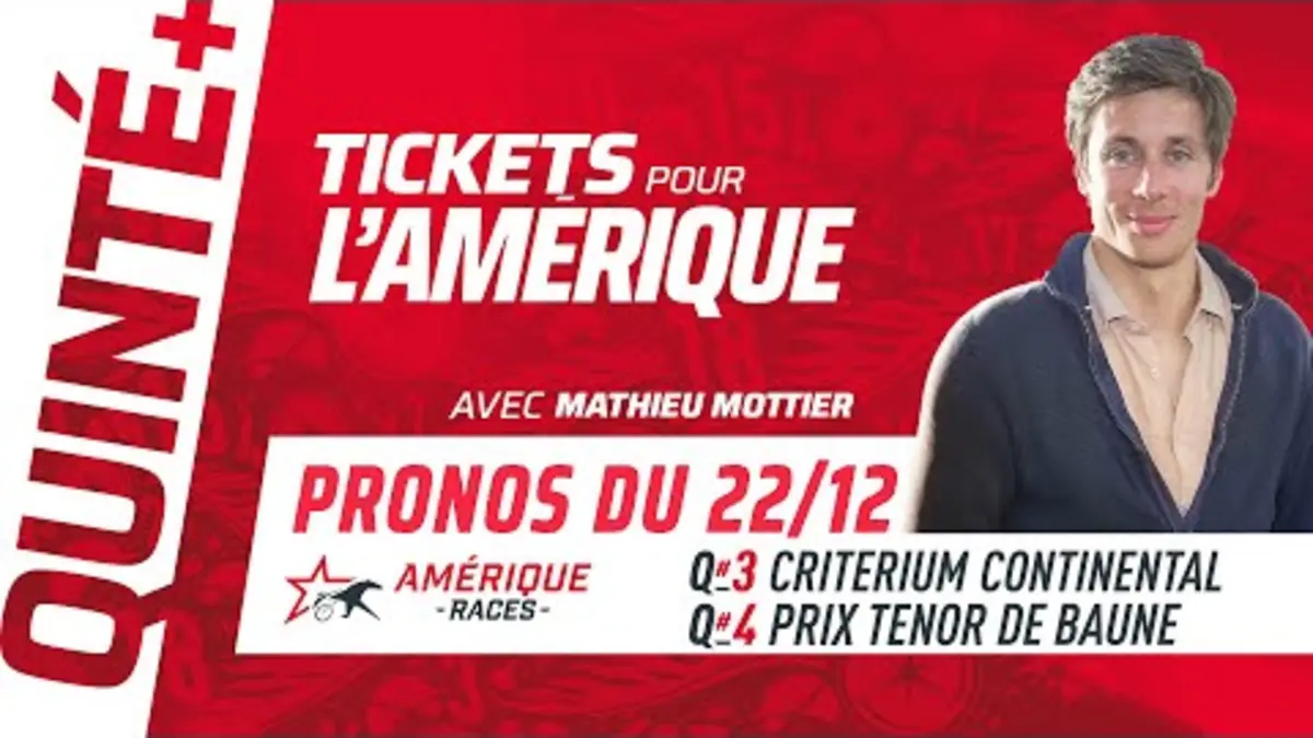 replay de PRONOSTICS QUINTÉ+ DU 22 DÉCEMBRE 2024 | Mathieu Mottier fait le papier du Critérium Continental #Q3