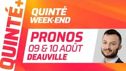 PRONOSTICS QUINTÉ+ DU 9 ET 10 AOÛT 2025 À DEAUVILLE (R1) : Quinté Week-End