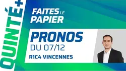 PRONOSTICS QUINTÉ+ DU DIMANCHE 7 DÉCEMBRE : BORUPS VICTORY VERS UNE CONFIRMATION ?