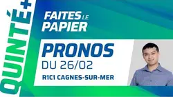 PRONOSTICS QUINTÉ+ DU JEUDI 26 FÉVRIER À CAGNES-SUR-MER : KANTO AVIS PEUT REFAIRE SURFACE