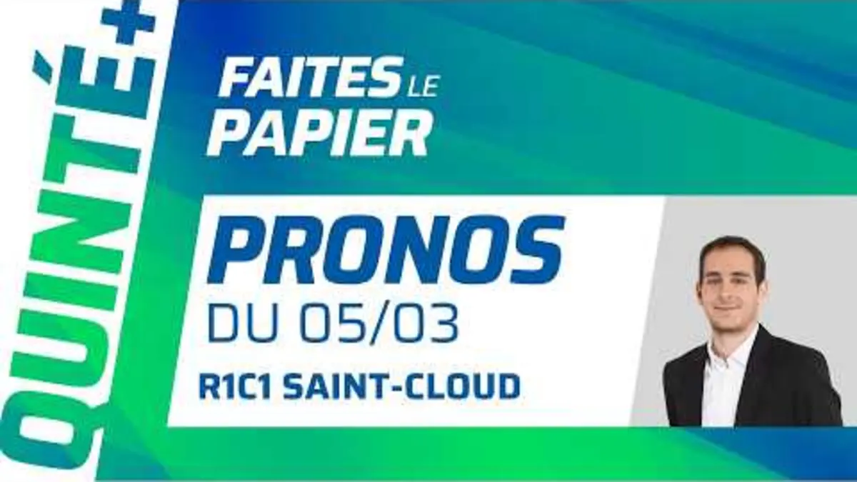 PRONOSTICS QUINTÉ+ DU JEUDI 5 MARS À SAINT-CLOUD…