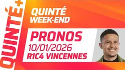 PRONOSTICS QUINTÉ+ DU JOUR 10 JANVIER À PARIS-VINCENNES | Quinté Week-End ⚡