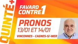 PRONOSTICS QUINTÉ+ DU JOUR 13 JANVIER VINCENNES ET DU 14 JANVIER CAGNES-SUR-MER | Favard Contre 1