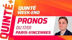 PRONOSTICS QUINTÉ+ DU JOUR 16 JANVIER À PARIS-VINCENNES | Quinté Week-End ⚡