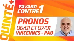 PRONOSTICS QUINTÉ+ DU JOUR 6 JANVIER À VINCENNES ET DU 7 JANVIER À PAU | Favard Contre 1