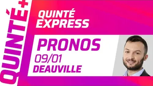 replay de PRONOSTICS QUINTÉ+ DU JOUR DU 9 JANVIER À DEAUVILLE (R1C8) : Quinté Express ⚡
