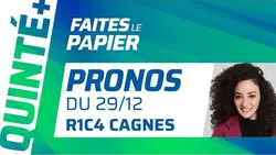 PRONOSTICS QUINTÉ+ DU LUNDI 29 DÉCEMBRE À CAGNES : STYLE D'EMIRS PEUT BRILLER