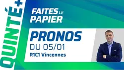 PRONOSTICS QUINTÉ+ DU LUNDI 5 JANVIER À VINCENNES : JAMAICA BROWN ENFIN DÉCLENCHÉE !