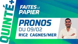 PRONOSTICS QUINTÉ+ DU LUNDI 9 FÉVRIER À CAGNES-SUR-MER : JOH SPIRIT, SUR SON TERRAIN