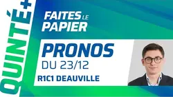 PRONOSTICS QUINTÉ+ DU MARDI 23 DÉCEMBRE : RUSSIPANT FALL A TOUT POUR LUI