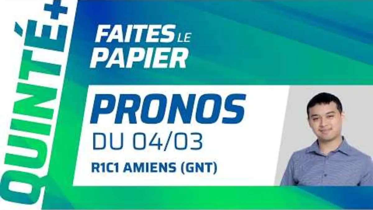 PRONOSTICS QUINTÉ+ DU MERCREDI 4 MARS À AMIENS…