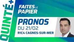 PRONOSTICS QUINTÉ+ DU SAMEDI 21 FÉVRIER À CAGNES-SUR-MER : DUBALAA, UN JEUNE 4 ANS AUX DENTS LONGUES