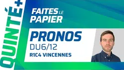PRONOSTICS QUINTÉ+ DU SAMEDI 6 DÉCEMBRE : FRANK GIO SUR LES TRACES DE FACE TIME BOURBON ?