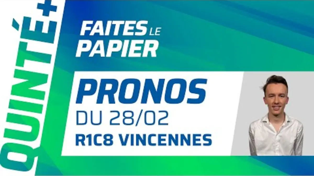 replay de PRONOSTICS QUINTÉ+ DU VENDREDI 28 FÉVRIER : KATCHI QUICK, LE CHEVAL À BATTRE