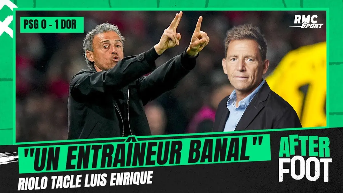 replay de PSG 0-1 Dortmund : Luis Enrique, "un entraîneur banal" pour Riolo
