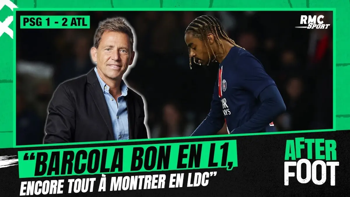 replay de PSG 1-2 Atlético : "Barcola ? Bon en L1... en LDC il a encore tout à montrer" analyse Riolo