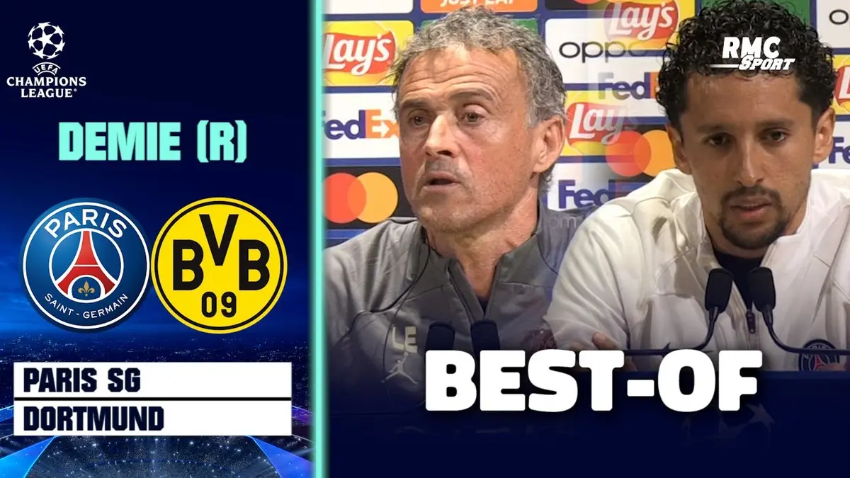 replay de PSG-Dortmund : L'essentiel de la conf' de Luis Enrique et Marquinhos