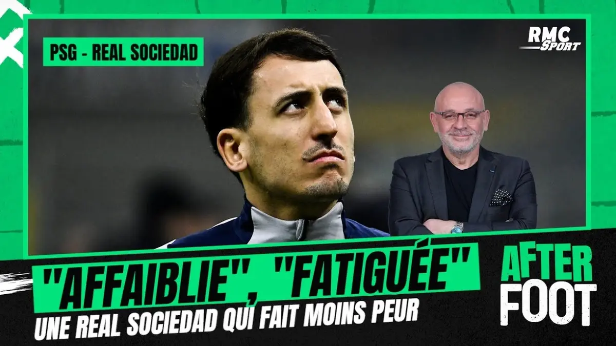 replay de PSG - Real Sociedad : "Affaiblie, fatiguée", une Real Sociedad qui fait moins peur selon Hermel