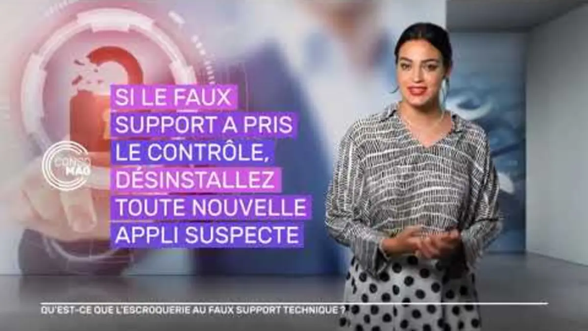 replay de QU’EST-CE QUE L’ESCROQUERIE AU FAUX SUPPORT TECHNIQUE ? #consomag