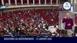 Questions au Gouvernement - Questions au Gouvernement du mardi 13 janvier 2026