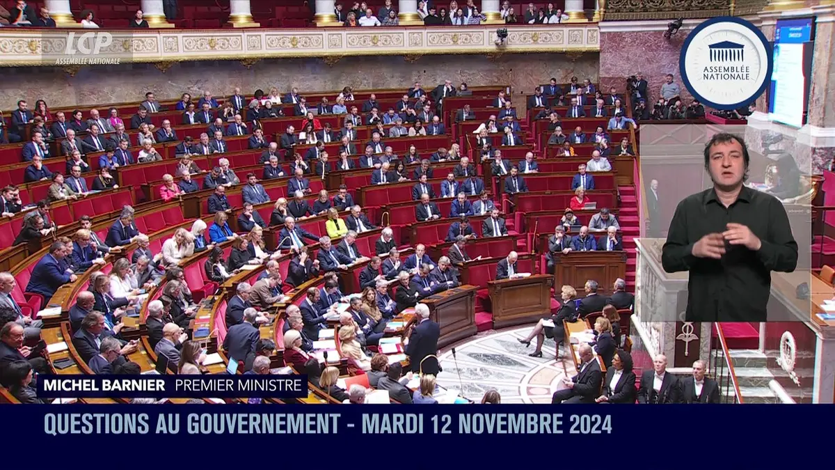 replay de Questions au Gouvernement - Questions au Gouvernement du mardi 12 novembre 2024