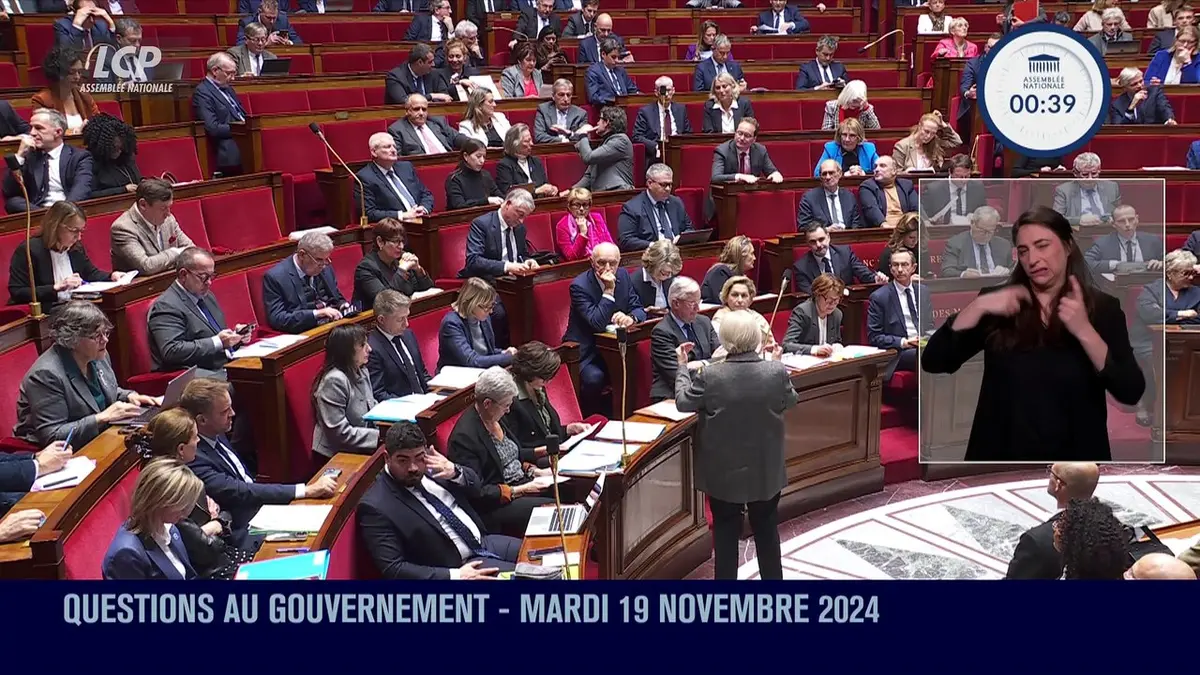 replay de Questions au Gouvernement - Questions au Gouvernement du mardi 19 novembre 2024