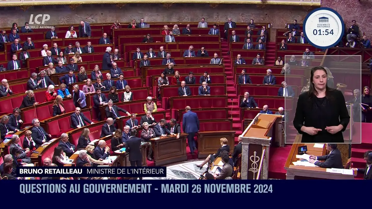 replay de Questions au Gouvernement - Questions au Gouvernement du mardi 26 novembre 2024