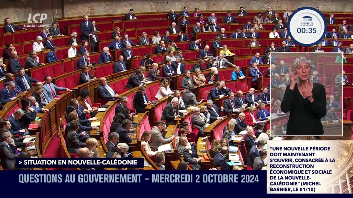 replay de Questions au Gouvernement - Questions au Gouvernement du mercredi 02 octobre 2024