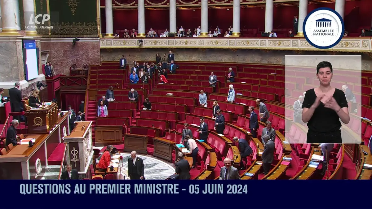 replay de Questions au Gouvernement - Questions au Premier ministre du mercredi 05 juin 2024