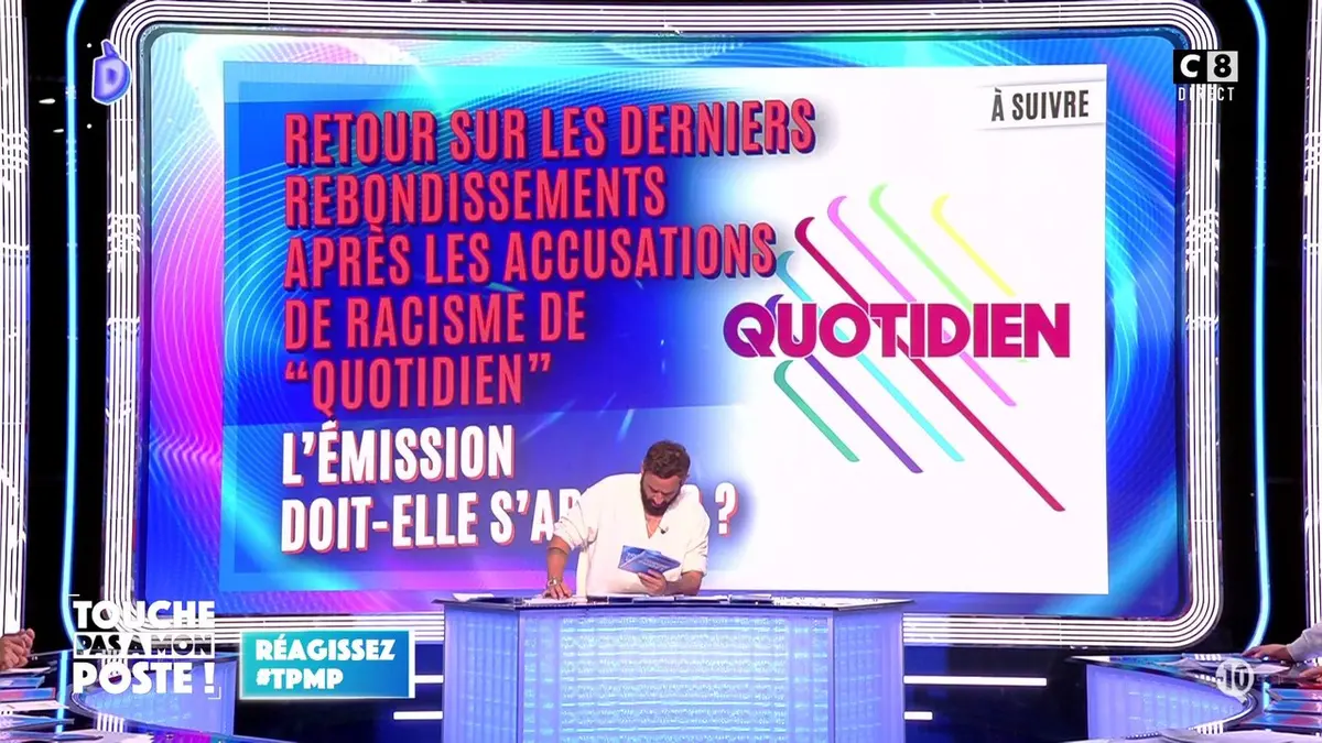 replay de "Quotidien" : retour sur les derniers rebondissements après les accusations de racisme
