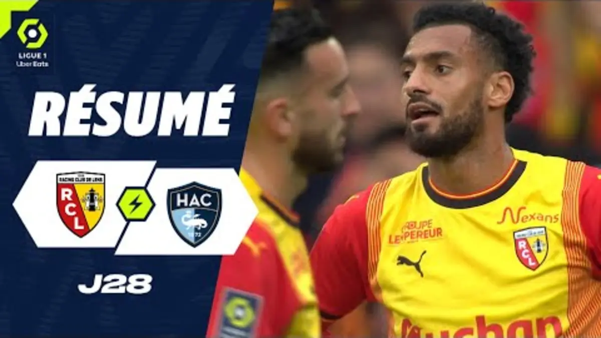 replay de RC LENS - HAVRE AC (1 - 1) - Résumé - (RCL - HAC) / 2023-2024